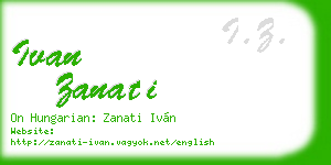 ivan zanati business card